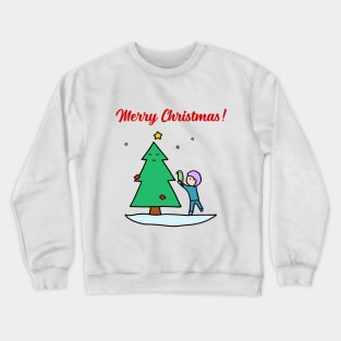 Merry Christmas - Sustainable Tree Crewneck Sweatshirt